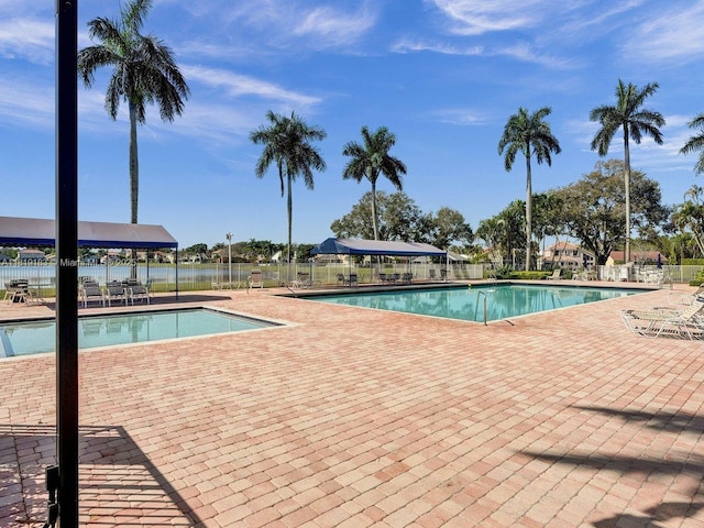 18998 Cloud Lake Cir, Boca Raton, FL 33496 - community pool featuring a patio