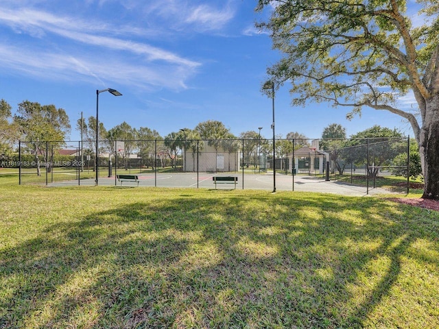 18998 Cloud Lake Cir, Boca Raton, FL 33496 - view of home's community with community basketball court and a tennis court