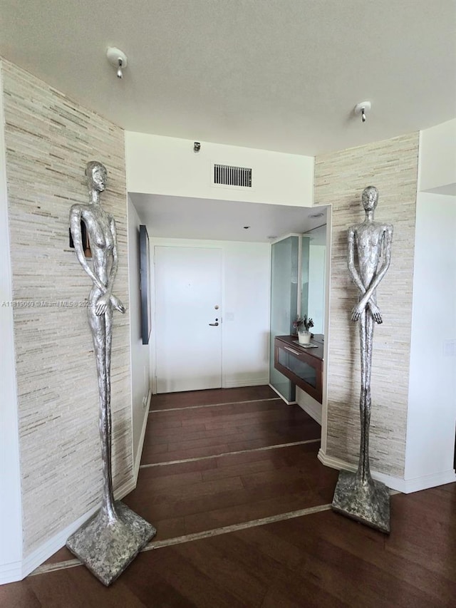 7400 Radice Ct Unit 402, Lauderhill, FL 33319 - corridor with wood finished floors and baseboards