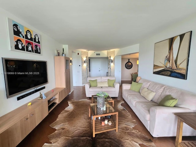 7400 Radice Ct Unit 402, Lauderhill, FL 33319 - living area featuring wood finished floors