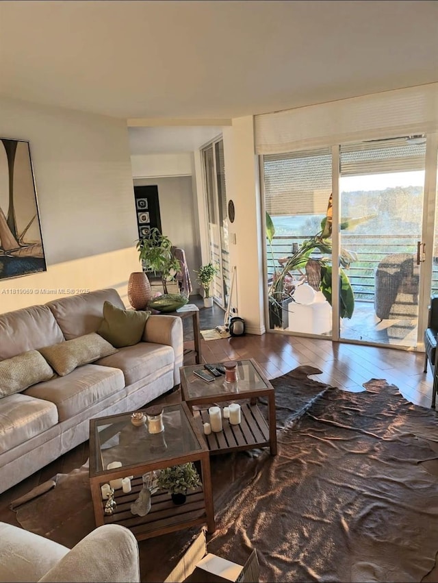 7400 Radice Ct Unit 402, Lauderhill, FL 33319 - living area with wood-type flooring