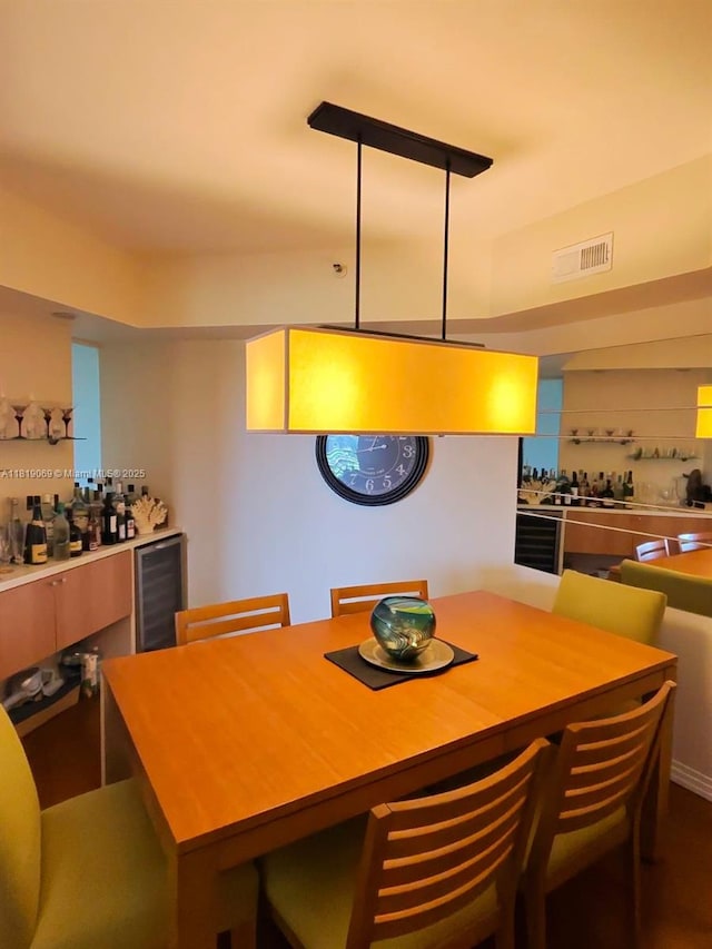 7400 Radice Ct Unit 402, Lauderhill, FL 33319 - dining area with beverage cooler