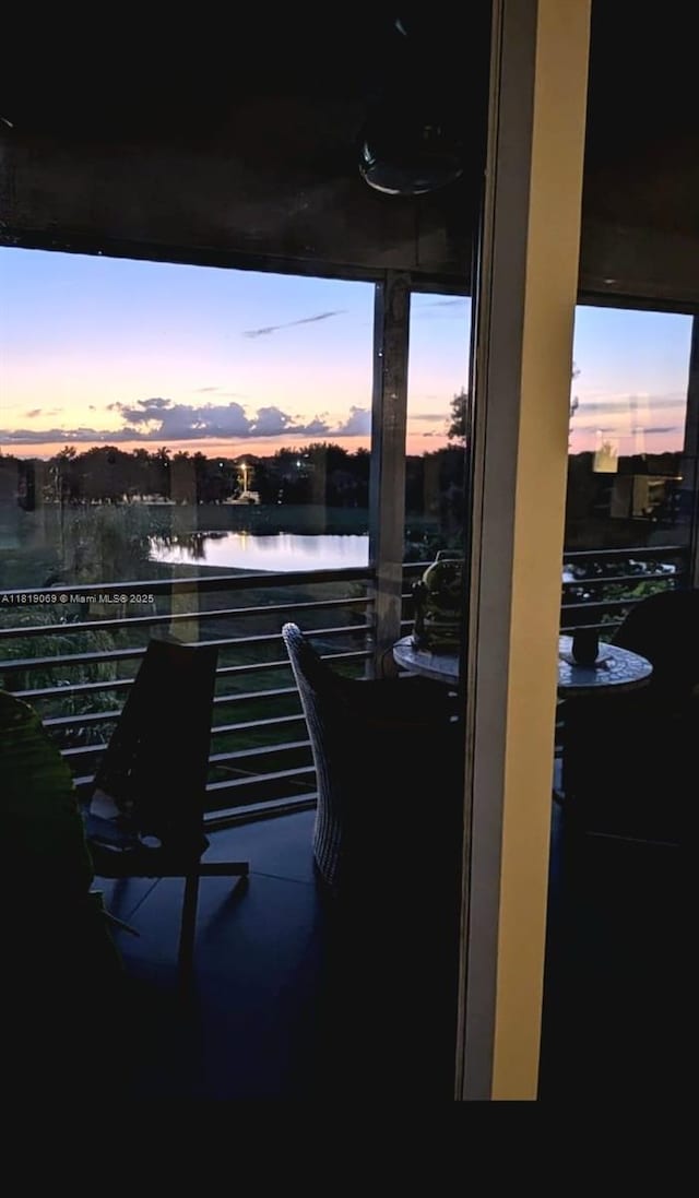 7400 Radice Ct Unit 402, Lauderhill, FL 33319 - balcony featuring a water view