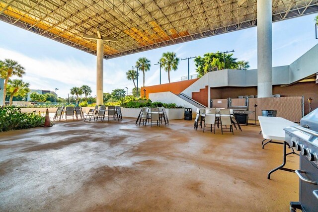 7400 Radice Ct Unit 402, Lauderhill, FL 33319 - view of patio with outdoor dining area and area for grilling