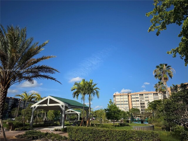1100 Saint Charles Pl Unit 203, Pembroke Pines, FL 33026 - view of property's community with a gazebo