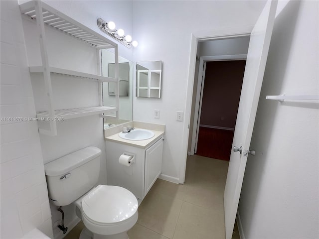 1881 NW 96th Ter Unit 7C, Pembroke Pines, FL 33024 - bathroom with vanity and tile patterned flooring