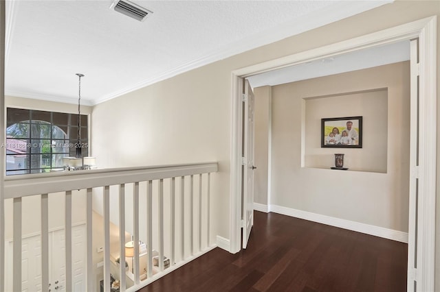 2509 Hunters Run Way, Weston, FL 33327 - corridor featuring wood finished floors and ornamental molding