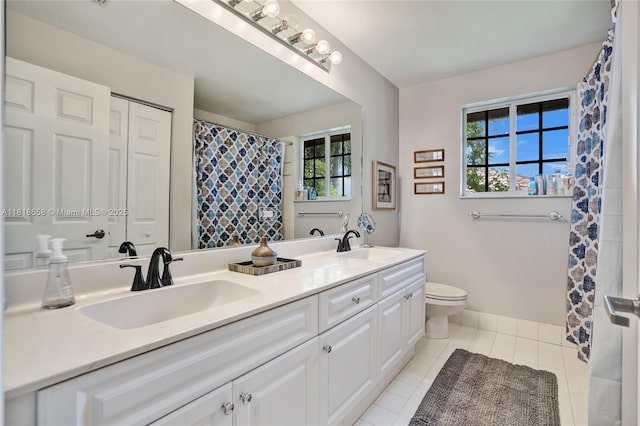2509 Hunters Run Way, Weston, FL 33327 - bathroom featuring double vanity and tile patterned flooring