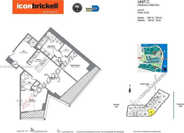 475 Brickell Ave Unit 2807, Miami, FL 33131 - room layout