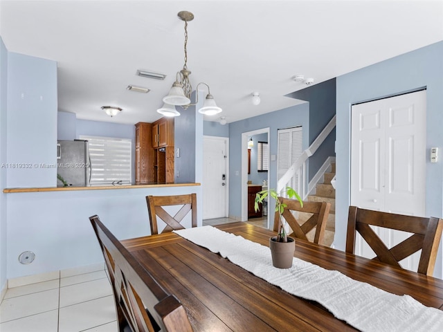 17337 SW 140th Ct, Miami, FL 33177 - tiled dining space with stairs