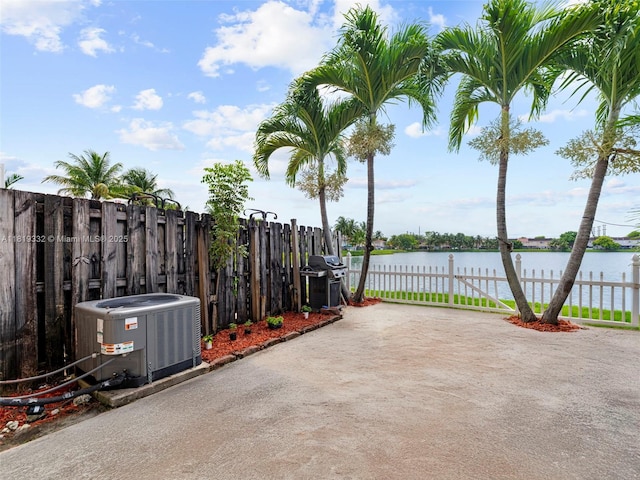 17337 SW 140th Ct, Miami, FL 33177 - gate featuring cooling unit and a water view