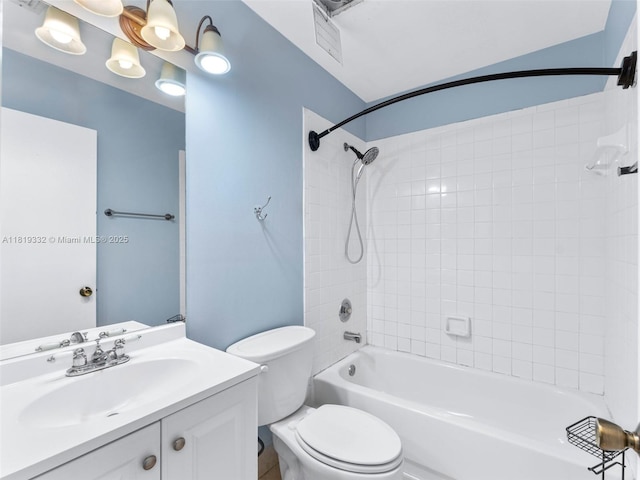 17337 SW 140th Ct, Miami, FL 33177 - full bath with toilet, vanity, and shower / washtub combination