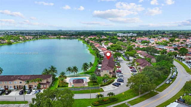 17337 SW 140th Ct, Miami, FL 33177 - aerial perspective of suburban area featuring a large body of water