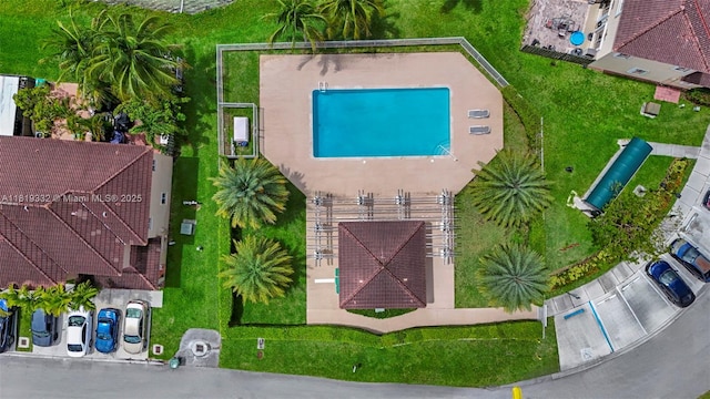 17337 SW 140th Ct, Miami, FL 33177 - bird's eye view of a pool