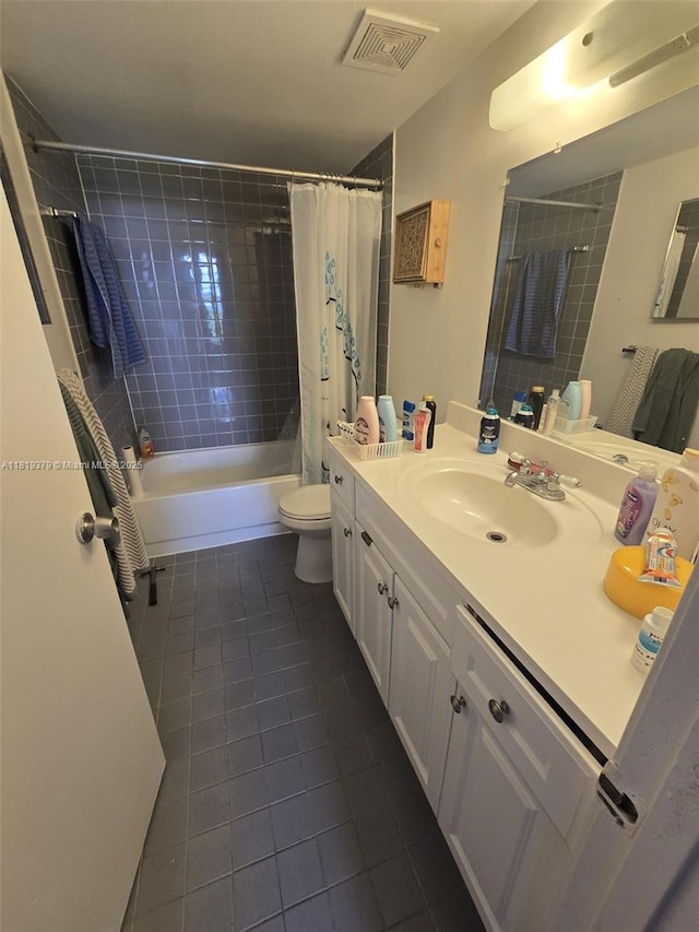 9688 Fontainebleau Blvd Unit 409, Miami, FL 33172 - bathroom with tile patterned flooring, vanity, and shower / bathtub combination with curtain