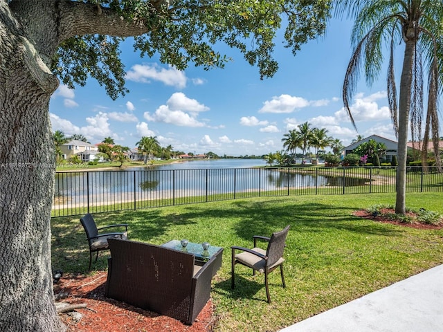 643 Lake Blvd, Weston, FL 33326 - view of yard with a water view