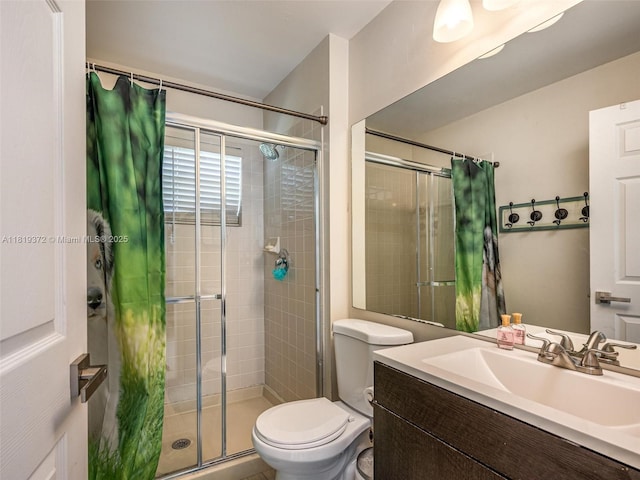 643 Lake Blvd, Weston, FL 33326 - bathroom with a stall shower, toilet, and vanity