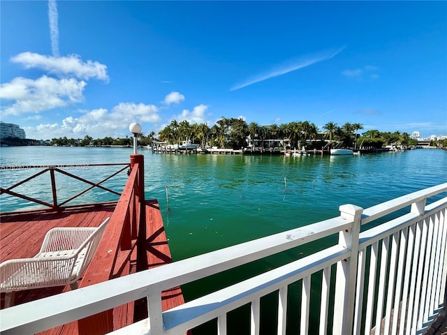 4740 Pine Tree Dr Unit 28, Miami Beach, FL 33140 - dock featuring a water view