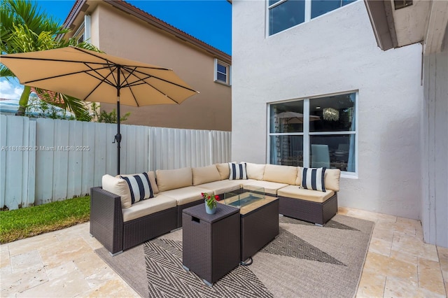 2635 SW 183rd Ave, Miramar, FL 33029 - view of patio / terrace with an outdoor living space