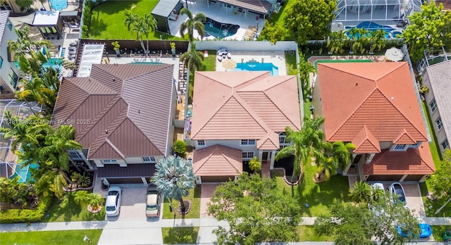 2635 SW 183rd Ave, Miramar, FL 33029 - bird's eye view of a pool area