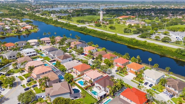 2635 SW 183rd Ave, Miramar, FL 33029 - aerial view of residential area featuring a large body of water