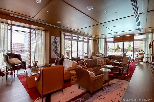 1300 S Miami Ave Unit 2305, Miami, FL 33130 - community lobby with wood ceiling