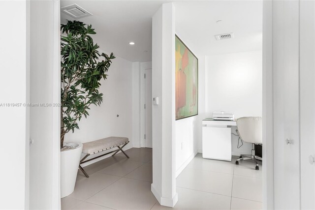 1300 S Miami Ave Unit 2305, Miami, FL 33130 - tiled office space featuring baseboards and recessed lighting