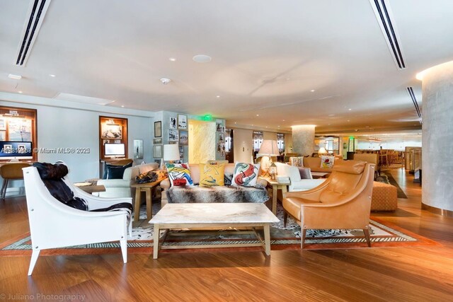 1300 S Miami Ave Unit 2305, Miami, FL 33130 - living room with wood finished floors
