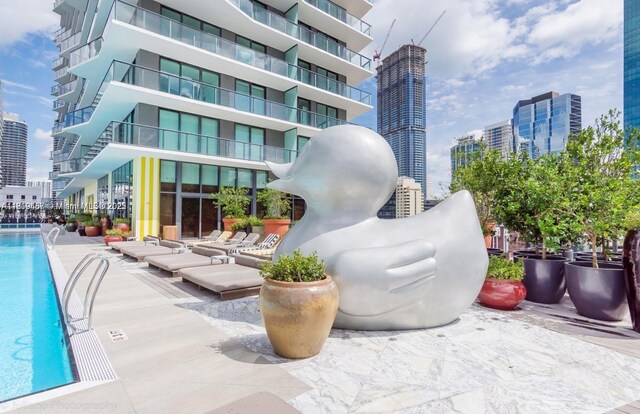 1300 S Miami Ave Unit 2305, Miami, FL 33130 - community pool featuring a view of city