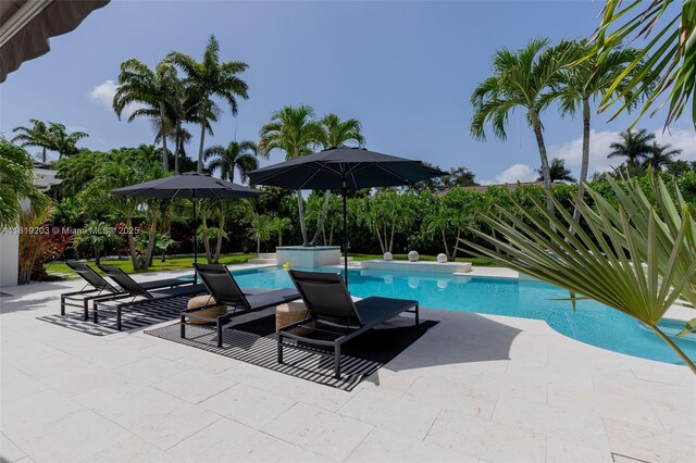 9532 SW 124th Ter, Miami, FL 33176 - outdoor pool with a patio area