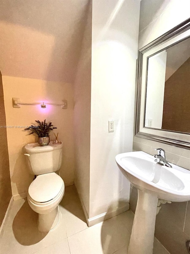 18796 SW 27th Ct, Miramar, FL 33029 - half bathroom with toilet, tile patterned flooring, and baseboards