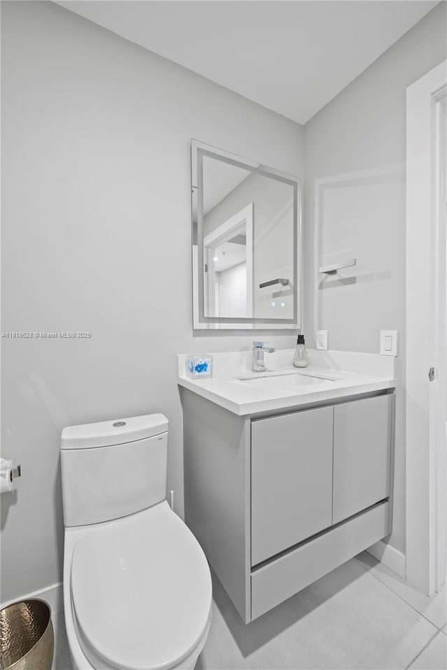 801 Brickell Key Blvd Unit 2203, Miami, FL 33131 - half bathroom with vanity and toilet