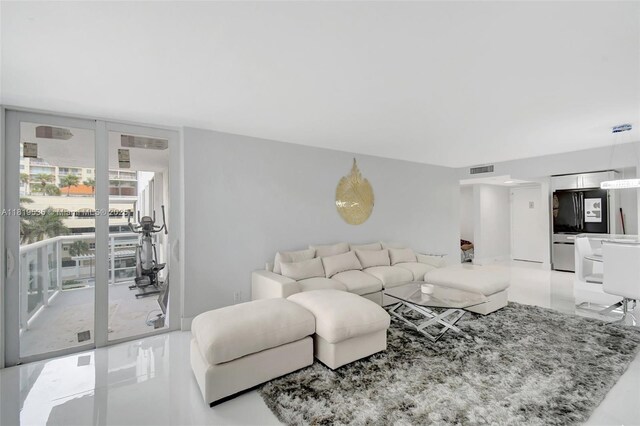 3015 N Ocean Blvd Unit 4K, Fort Lauderdale, FL 33308 - living area with floor to ceiling windows