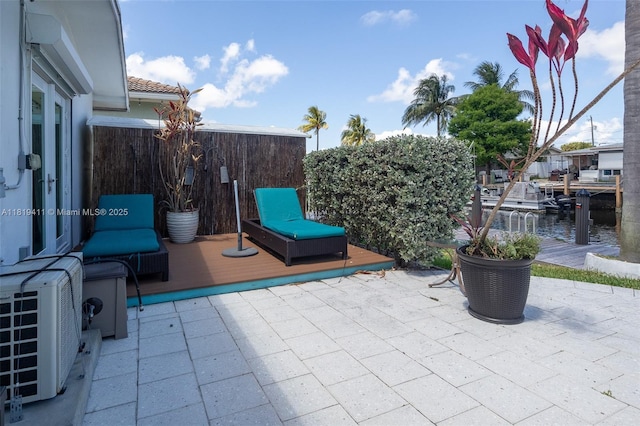 806 Argonaut Is, Dania Beach, FL 33004 - view of patio featuring a deck with water view