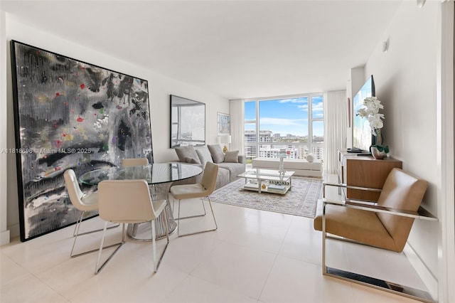 6801 Collins Ave Unit 1401, Door Number Miami Beach, FL 33141 - living area featuring a wall of windows