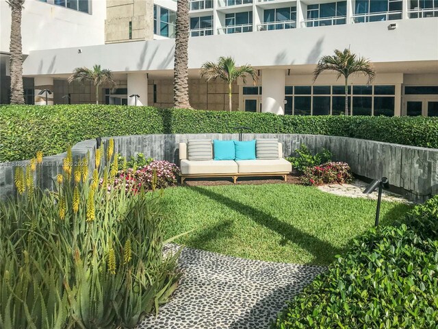 6801 Collins Ave Unit 1401, Door Number Miami Beach, FL 33141 - view of grassy yard