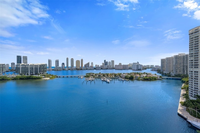 3201 NE 183rd St Unit 1702, Aventura, FL 33160 - water view with city skyline