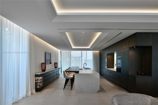 375 N Hibiscus Dr, Miami Beach, FL 33139 - dining room with a raised ceiling