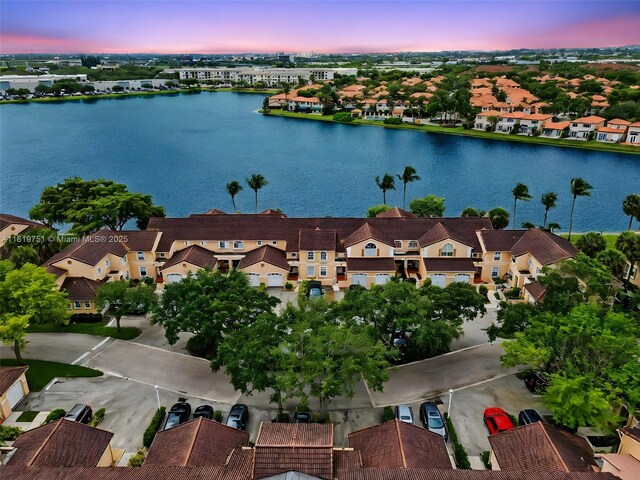 14621 Balgowan Rd Unit 206-3, Miami Lakes, FL 33016 - aerial view at dusk of a water view