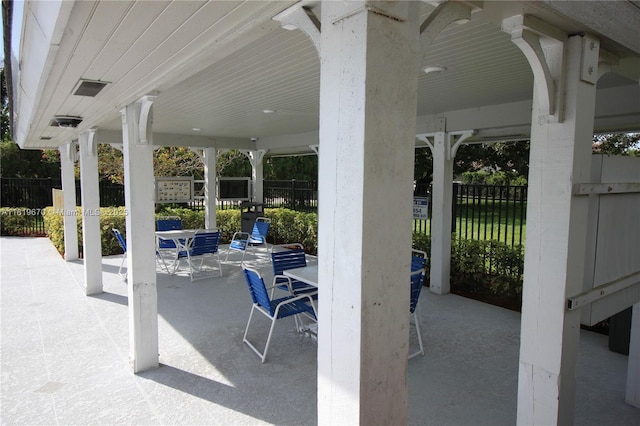 3320 Maple Ln, Davie, FL 33328 - view of patio featuring outdoor dining area