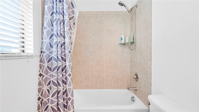 11530 SW 13th Ct, Pembroke Pines, FL 33025 - full bathroom with shower / tub combo with curtain and toilet