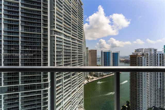 495 Brickell Ave Unit 3604, Miami, FL 33131 - balcony featuring a water view and a view of city