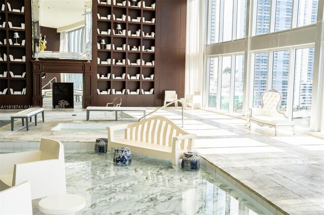 495 Brickell Ave Unit 3604, Miami, FL 33131 - common area with a towering ceiling