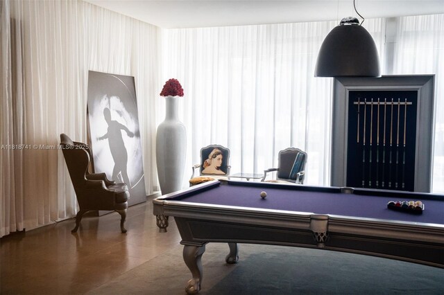 495 Brickell Ave Unit 3604, Miami, FL 33131 - playroom featuring plenty of natural light and billiards table