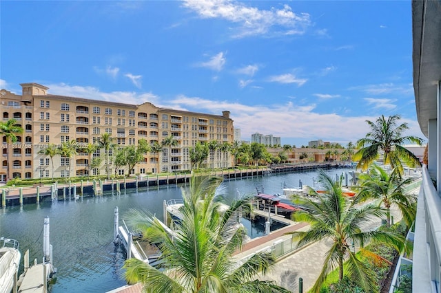 2950 NE 188th St Unit 225, Aventura, FL 33180 - water view featuring a boat dock