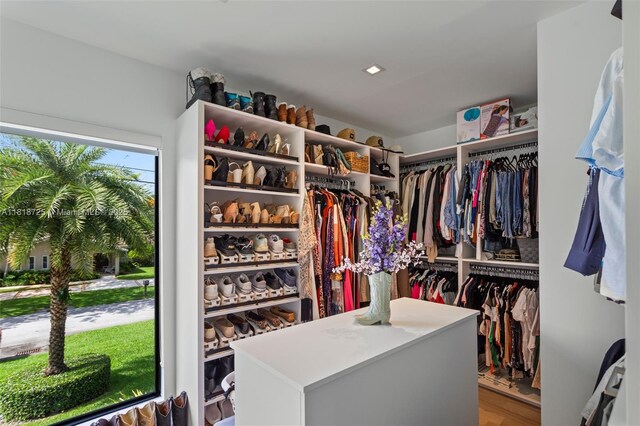 7570 SW 60th St, Miami, FL 33143 - spacious closet featuring wood finished floors