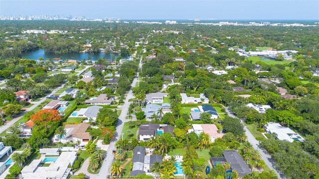 7570 SW 60th St, Miami, FL 33143 - aerial view of property's location with a large body of water and nearby suburban area
