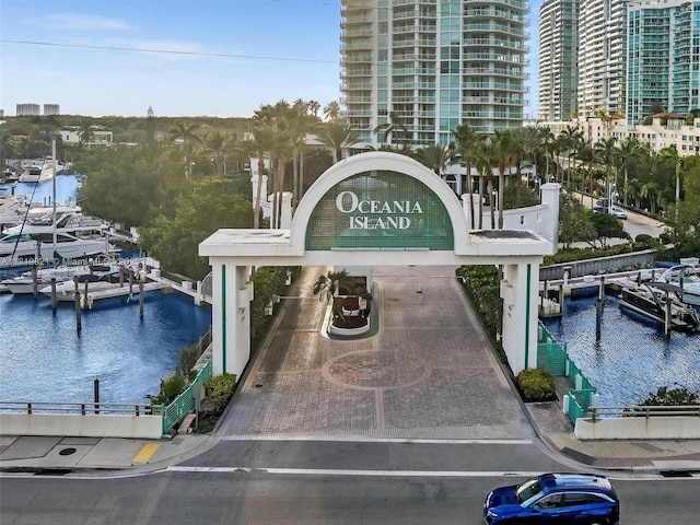 16500 Collins Ave Unit Th-10, Sunny Isles Beach, FL 33160 - community / neighborhood sign with a water view