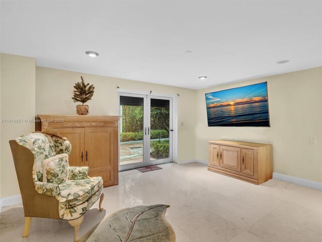 16500 Collins Ave Unit Th-10, Sunny Isles Beach, FL 33160 - sitting room with baseboards and recessed lighting