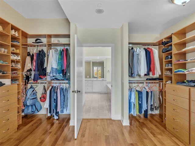 16500 Collins Ave Unit Th-10, Sunny Isles Beach, FL 33160 - spacious closet featuring light wood-style floors